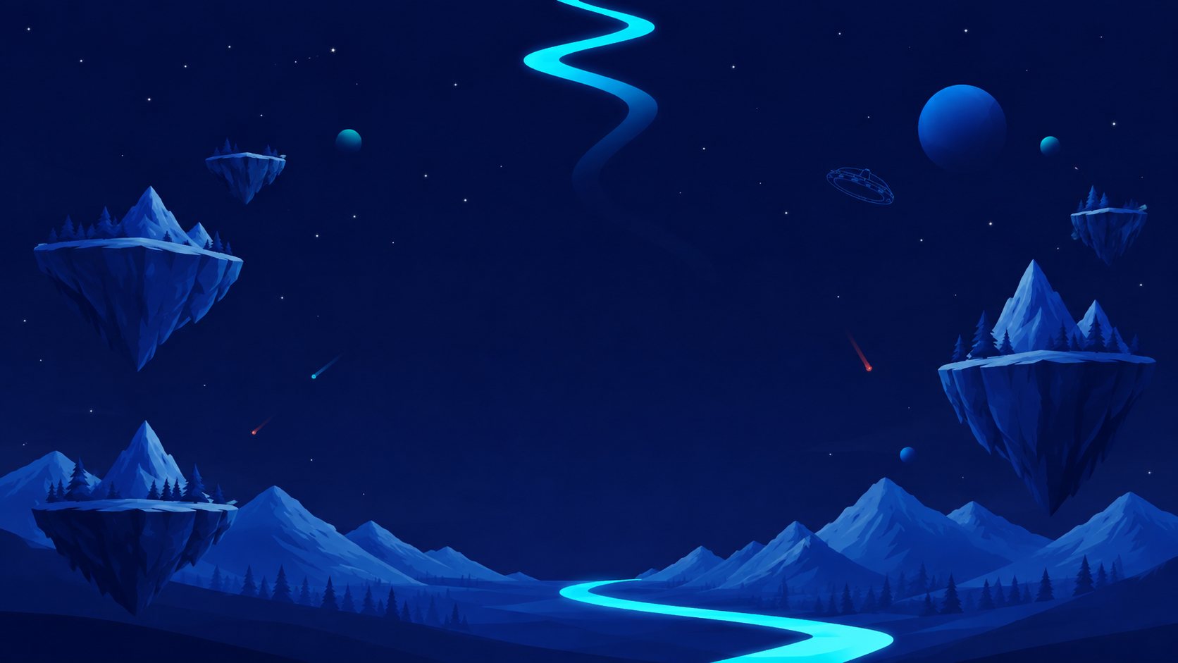 Floating islands along a luminous galaxy path